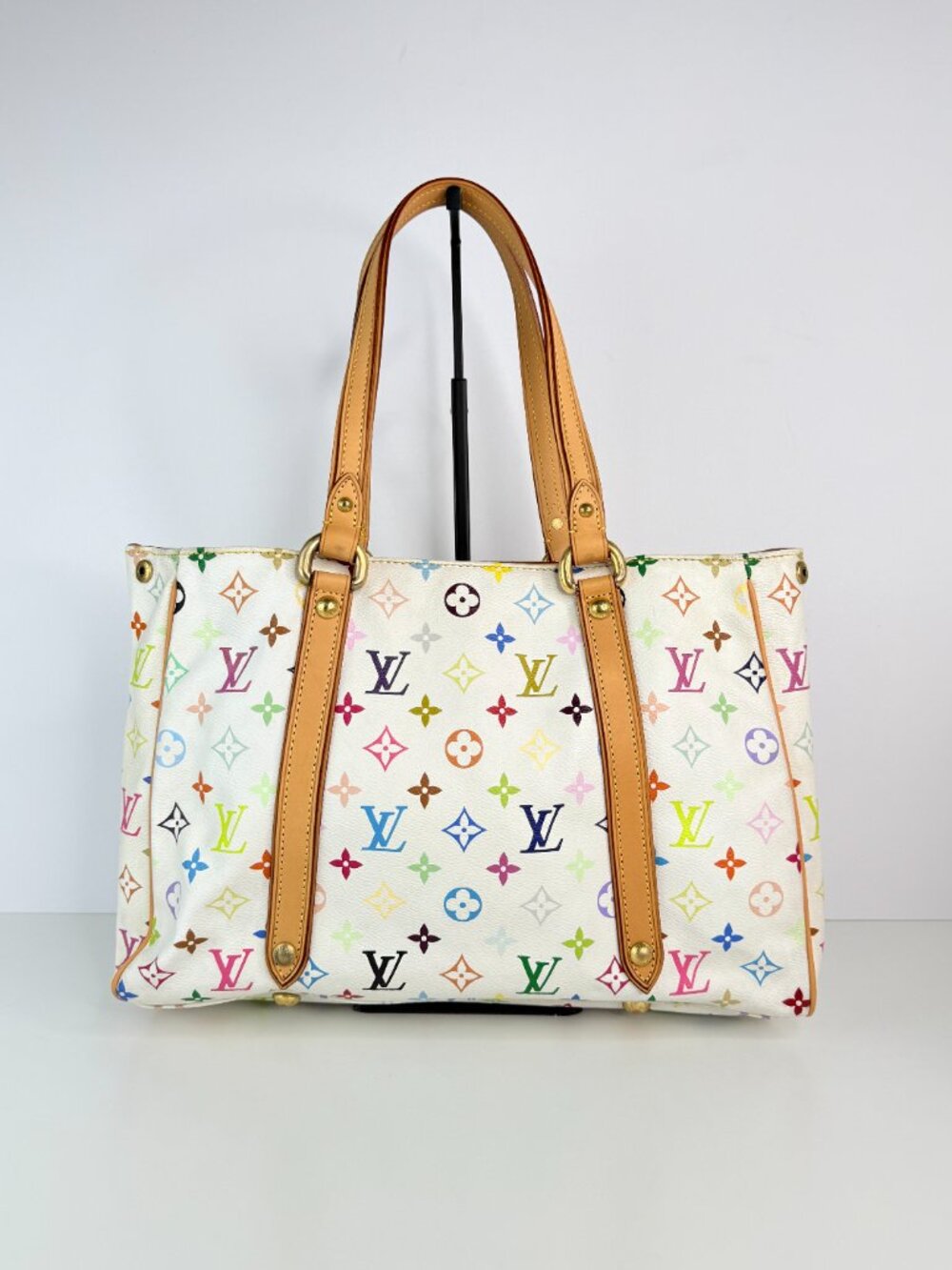 louis vuitton cabas piano handbag monogram multicolor white - Picture 5 of 15